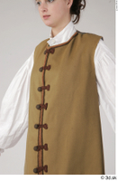  Photos Woman in Historical Suit 2 18th century Brown suit Historical clothing brown vest white shirt 0005.jpg
